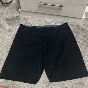 Volcom Black Men's Flat Front Shorts